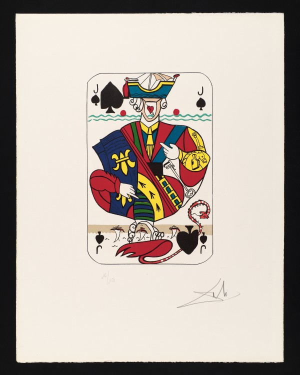 Spades (Jack) by Salvador Dalí