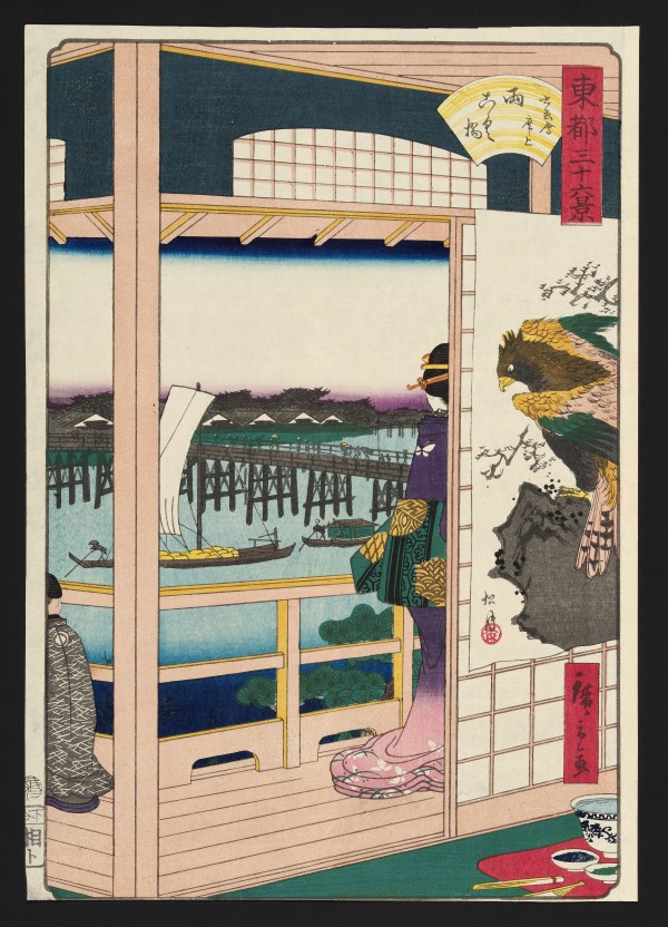 Balcony Scene by Utagawa Hiroshige II