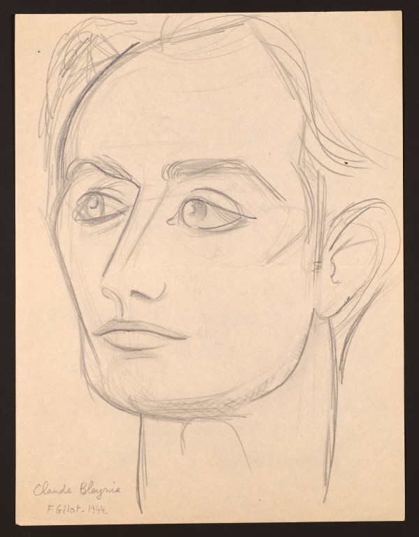 Claude Bleynie's Face by Françoise Gilot