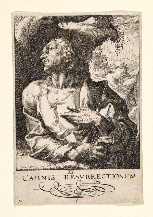 Christ, the Twelve Apostles (12: Saint Jude) - Copy by Hendrik Goltzius