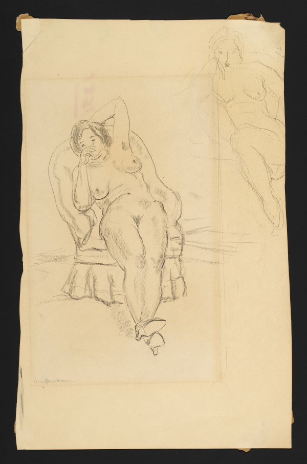 Seated Nude by Ann Brockman