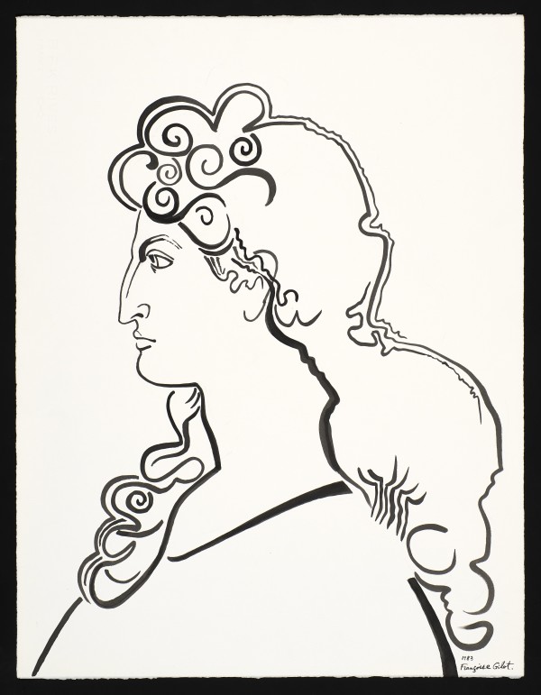 Louis XIV Profile by Françoise Gilot