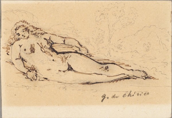 Reclining Female Nude by Giorgio de Chirico