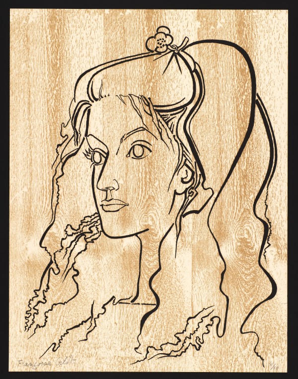 Paloma in Satin by Françoise Gilot