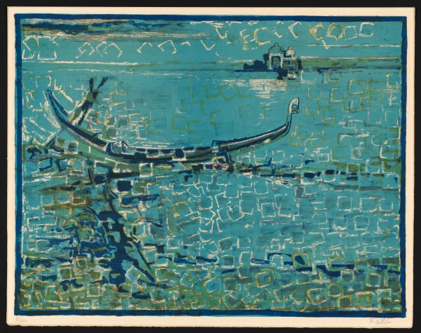 Venetian Gondola by Françoise Gilot