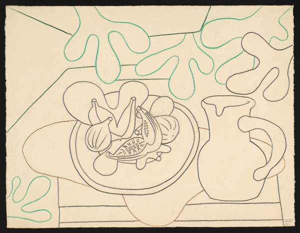 Figs on a Table by Françoise Gilot