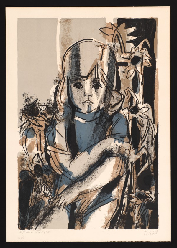 Aurélia Avec Les Marguerites by Françoise Gilot