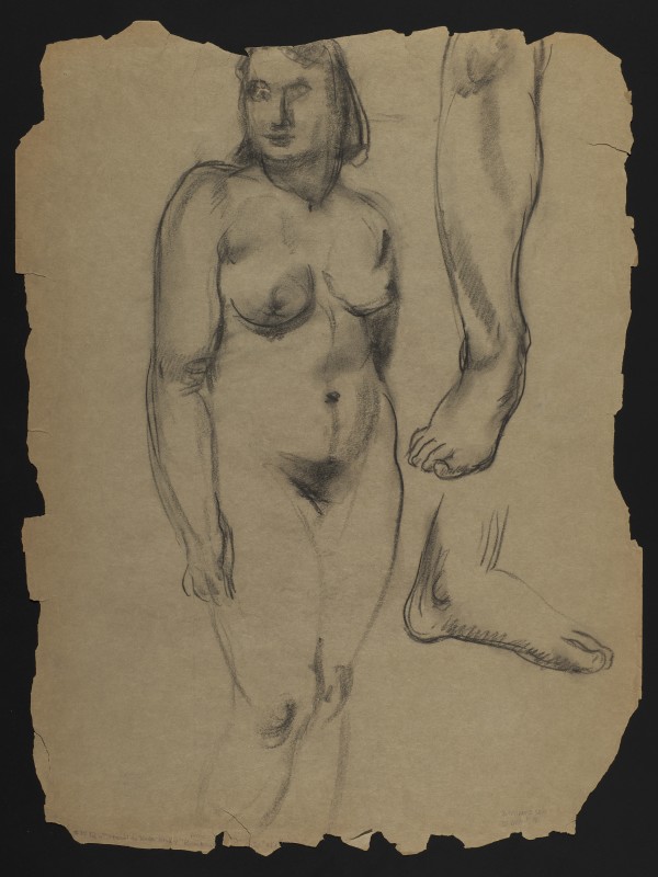 Standing Nude Study by Ann Brockman