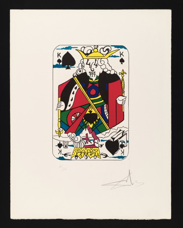 Spades (King) by Salvador Dalí