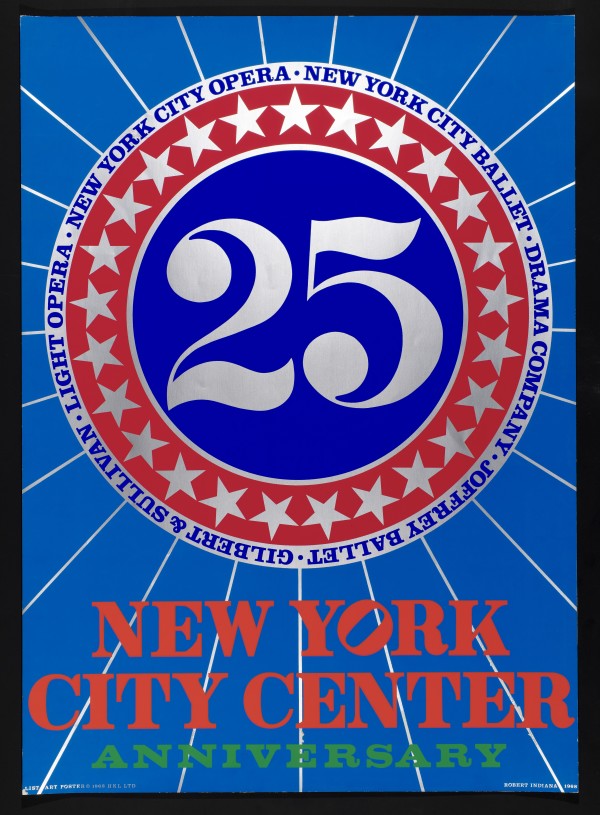New York City Center Anniversary by Robert Indiana