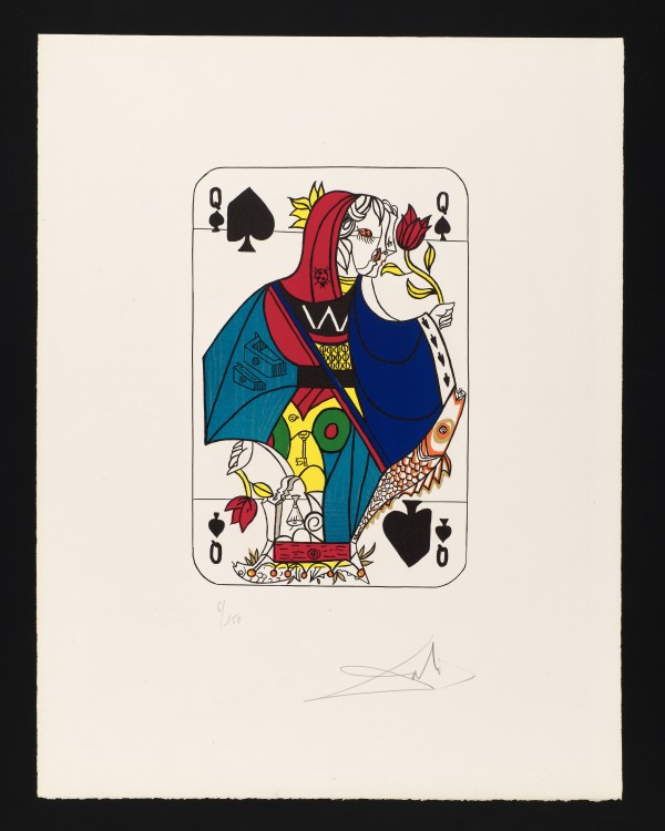 Spades (Queen) by Salvador Dalí