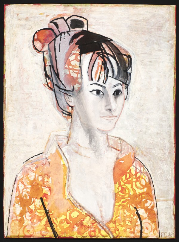 Brunette (Study for Portrait of Muriel Berman [Orange]) by Françoise Gilot