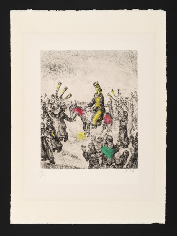 Anointing of King Solomon (from the Bible Series Portfolio) by Marc Chagall