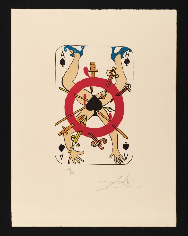 Spades (Ace) by Salvador Dalí