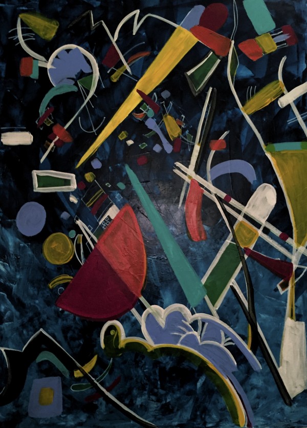 Born in the USA: In the style of Kandinsky by Anita Lee Stokey