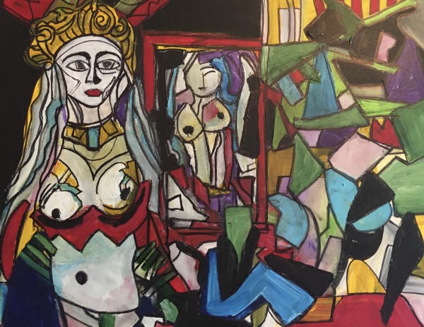 Queen's Court: In the Style of Pablo Picasso by Anita Lee Stokey