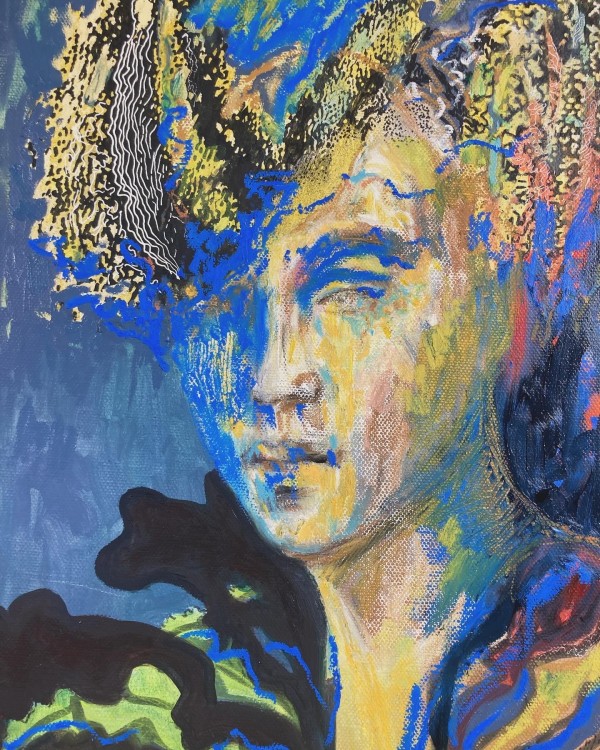 In bleu light by Radecka Anna
