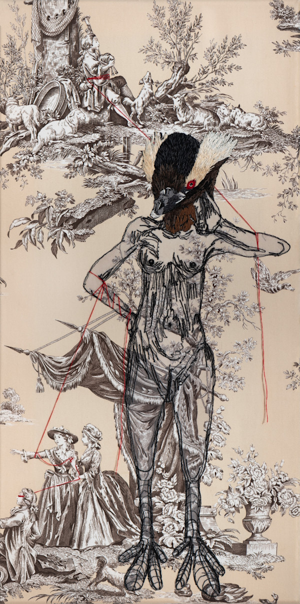 Horned Grebe Warrior Woman Pushes and Pulls by Jennifer McBrien