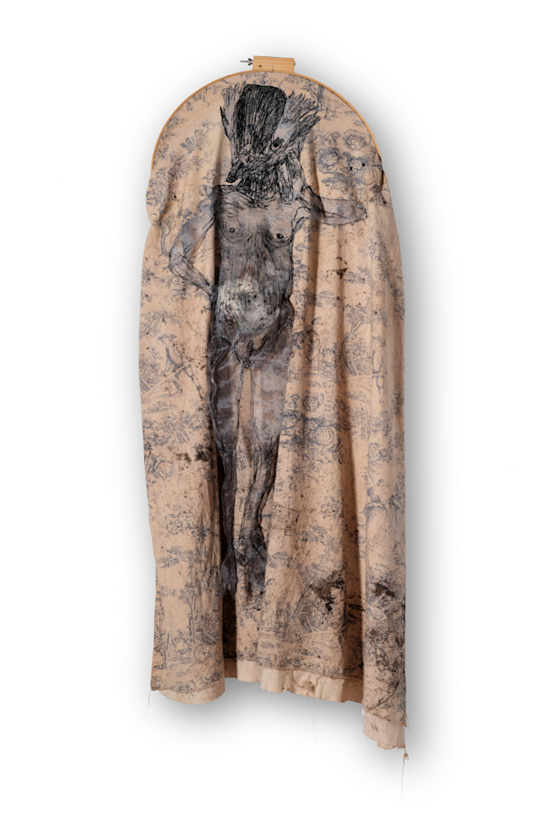 Horned Grebe Warrior Woman by Jennifer McBrien