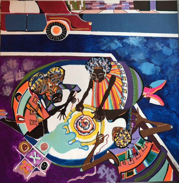 "The 10 a.m. Conference of Street Artists" by Susan Ragland