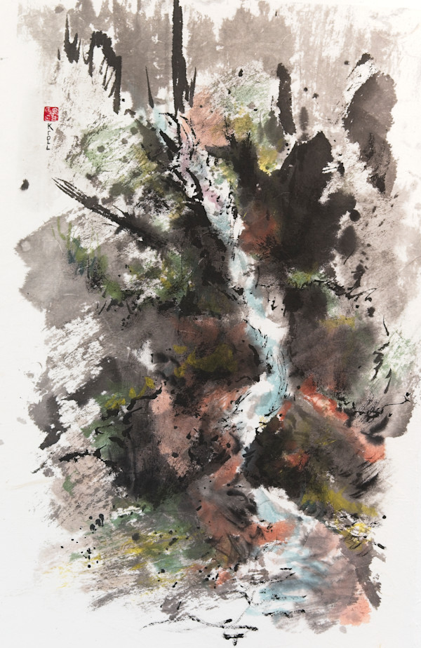 Waterfall Early Spring by Deanne Kroll