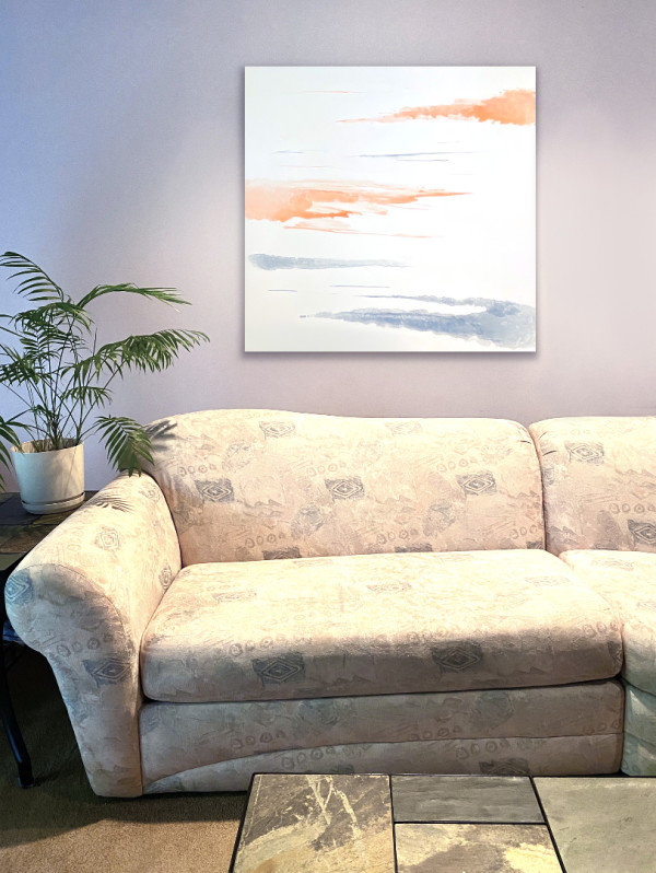 Finding The Calm: Seashells + Sand 01 by Kathleen Greco Studio