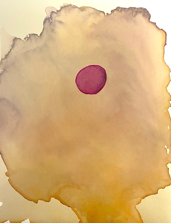 Orange Marigold, Pink Christmas Cactus by Kathleen Greco