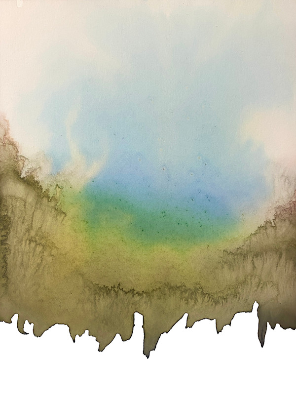 Purple Hyacinth, Red Bougainvillea by Kathleen Greco