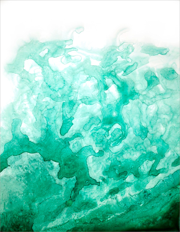 Ocean: Green 01 by Kathleen Greco Studio