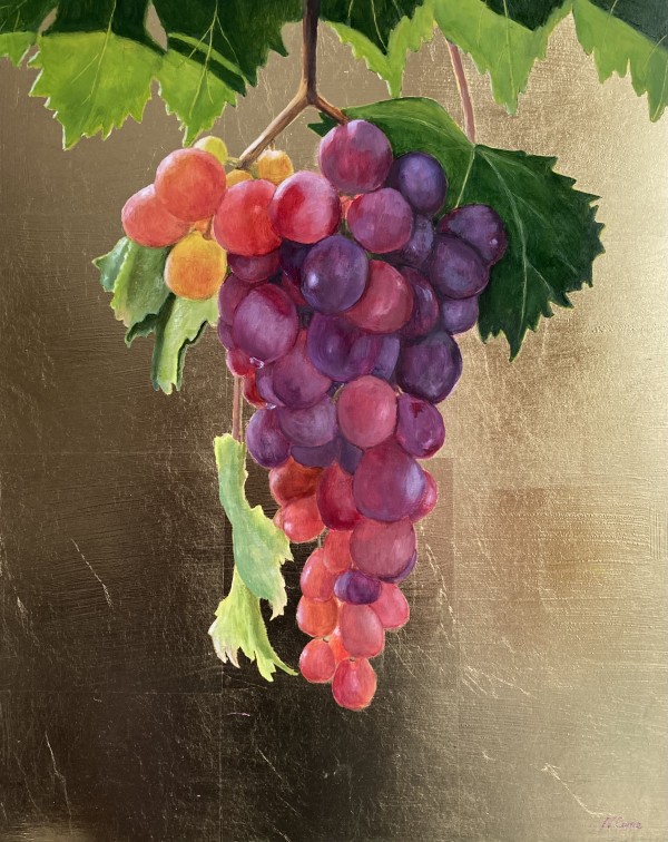 Grapes on Gold by Nicola Currie