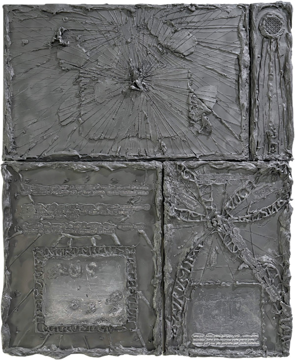 (diptych instruction or what to avoid doing if you find yourself in a place unfit for human habitation for at least another several thousand years) by Misha Ilin