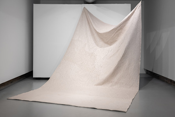 When the painting was done, she walked into the painting by Ara Koh