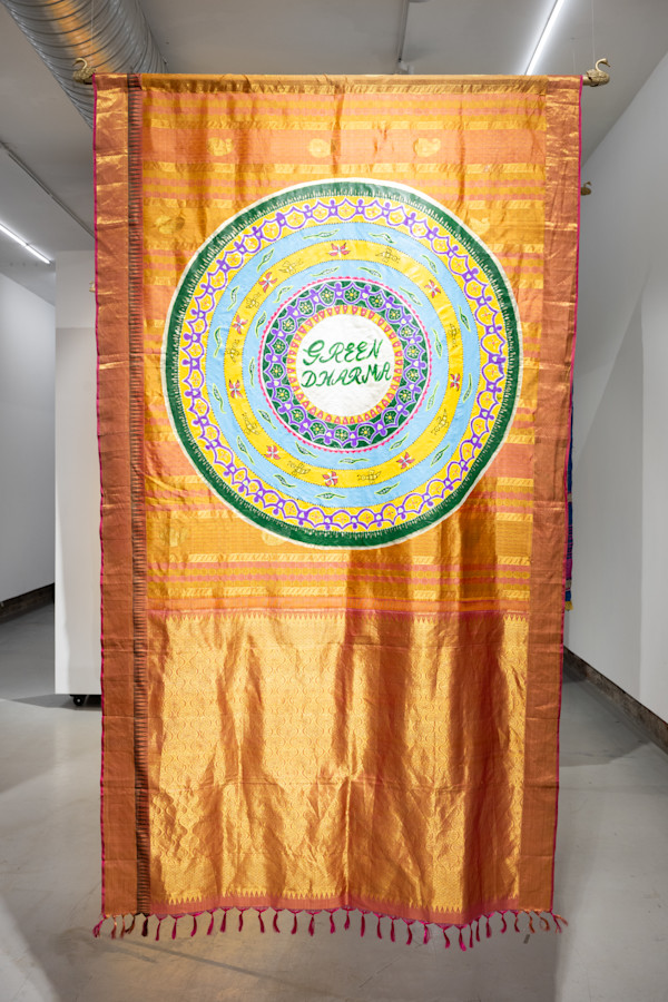 Green Dharma Mandala from Climate Solutions Mandala Series by Neha Misra