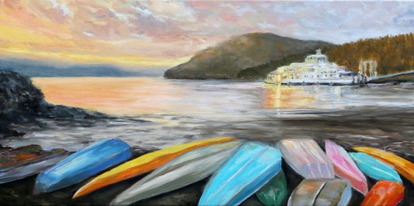 Evening Sun Catchers at Village Bay by Terrill Welch 