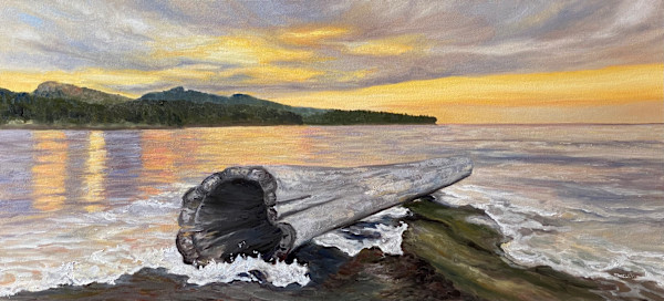 Twilight in Active Pass by Terrill Welch