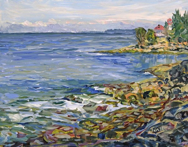 Strait of Georgia from Cotton Park by Terrill Welch 