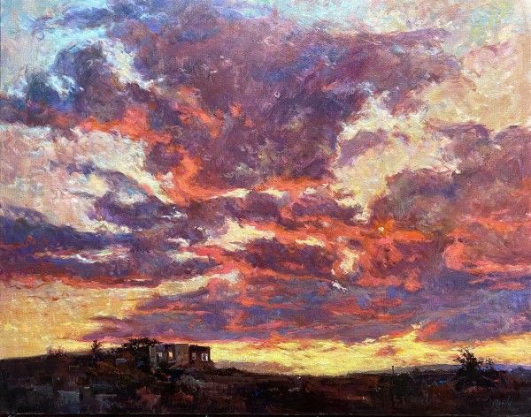 Crimson Monsoon Clouds by Daniel Mundy