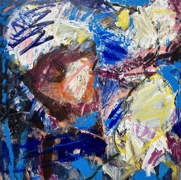 Primary Blue Path by Beckie Laughlin