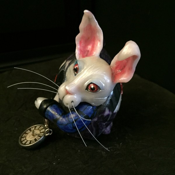 White Rabbit Egg Ornament 2017
