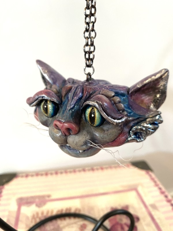Cheshire Cat Ornament by Marie Young