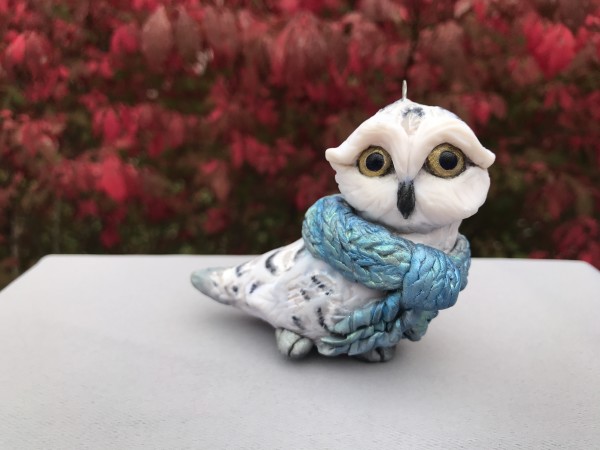 "Calling for Snow" Owl Ornament