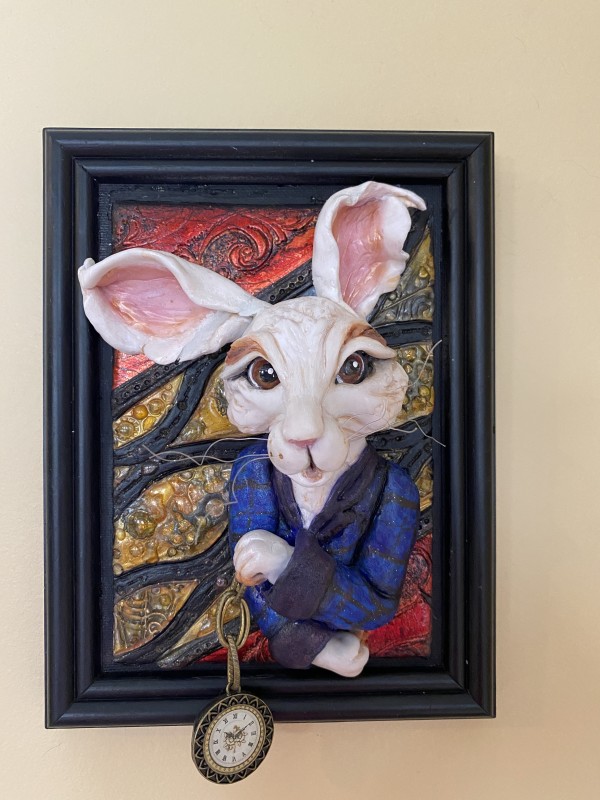 Portrait of a White Rabbit by Marie Young