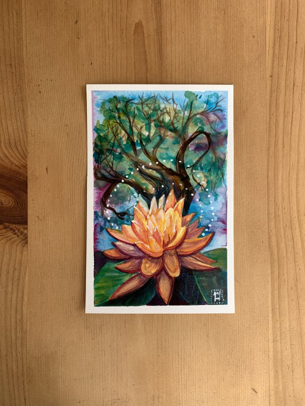 Orange Lotus by Madeline Hanlon