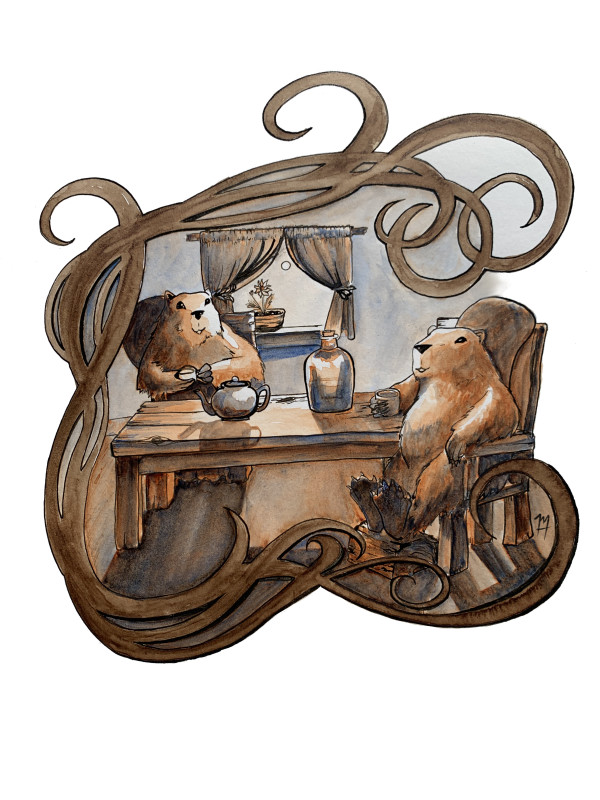 Tea With the Beavers by Madeline Hanlon