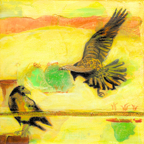 Ravens Home in the Desert by Mary Rush