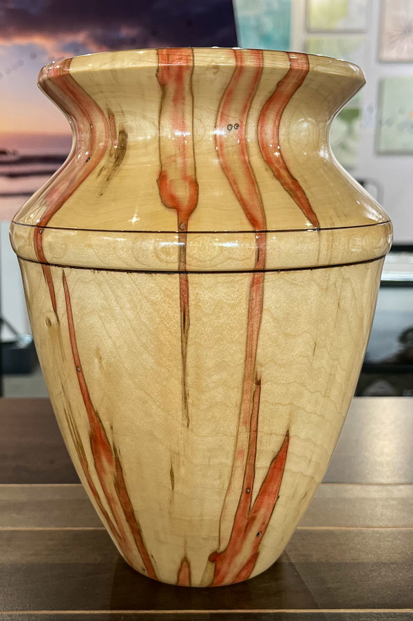 423 Flame Boxelder Vase by Allen Money