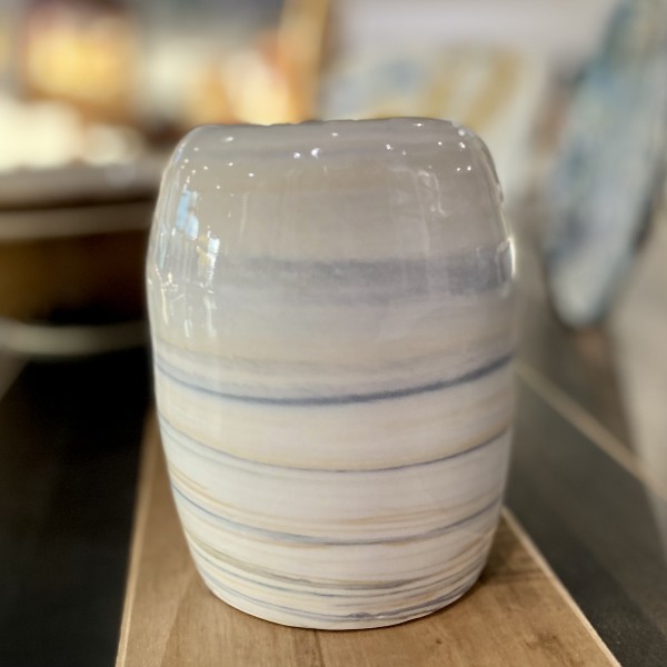 Quarry Neriage vase by Mai-Li Dong