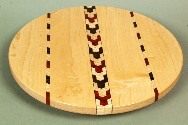 Maple Lazy Susan with Wood Inlay by Allen Money