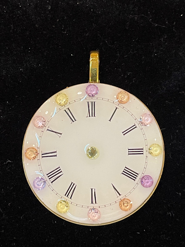 Flattery Timepiece, Antique Pocket Watch Pendant, Objet D’Art by Melissa Flattery, Image 4.