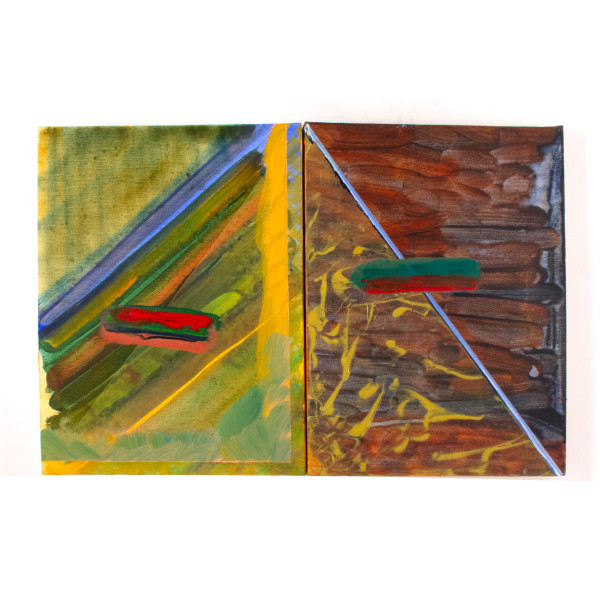 Diagonal Diptych by Bruce Price